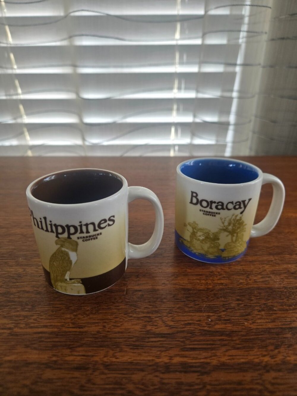 Starbucks Demitasse 3 oz. Philippines and Boracay set of 2 Mugs